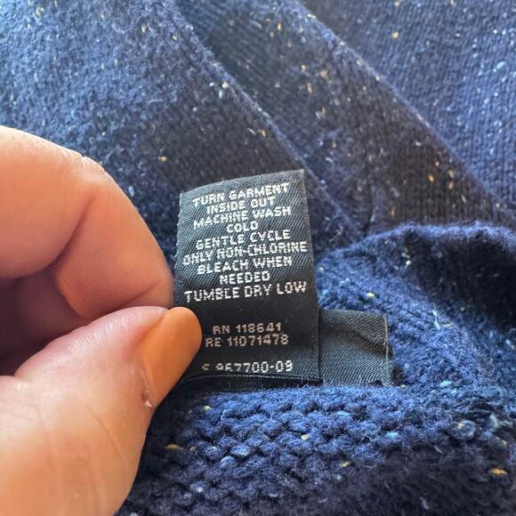 Lane Bryant Blue Speckled Open Front Cardigan 18/20 EUC Grandpa Boho Pockets - Picture 7 of 7